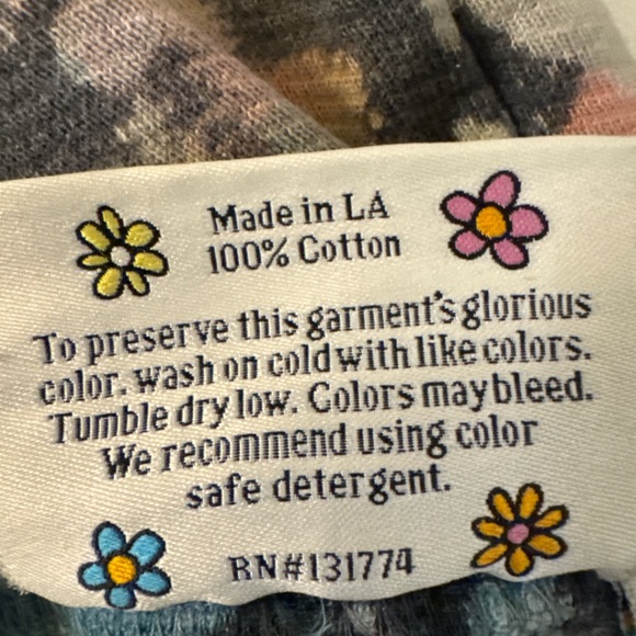 Big Bud Press Tie Dye Joggers M Made in LA 100% Cotton 34” Inseam - Picture 8 of 12